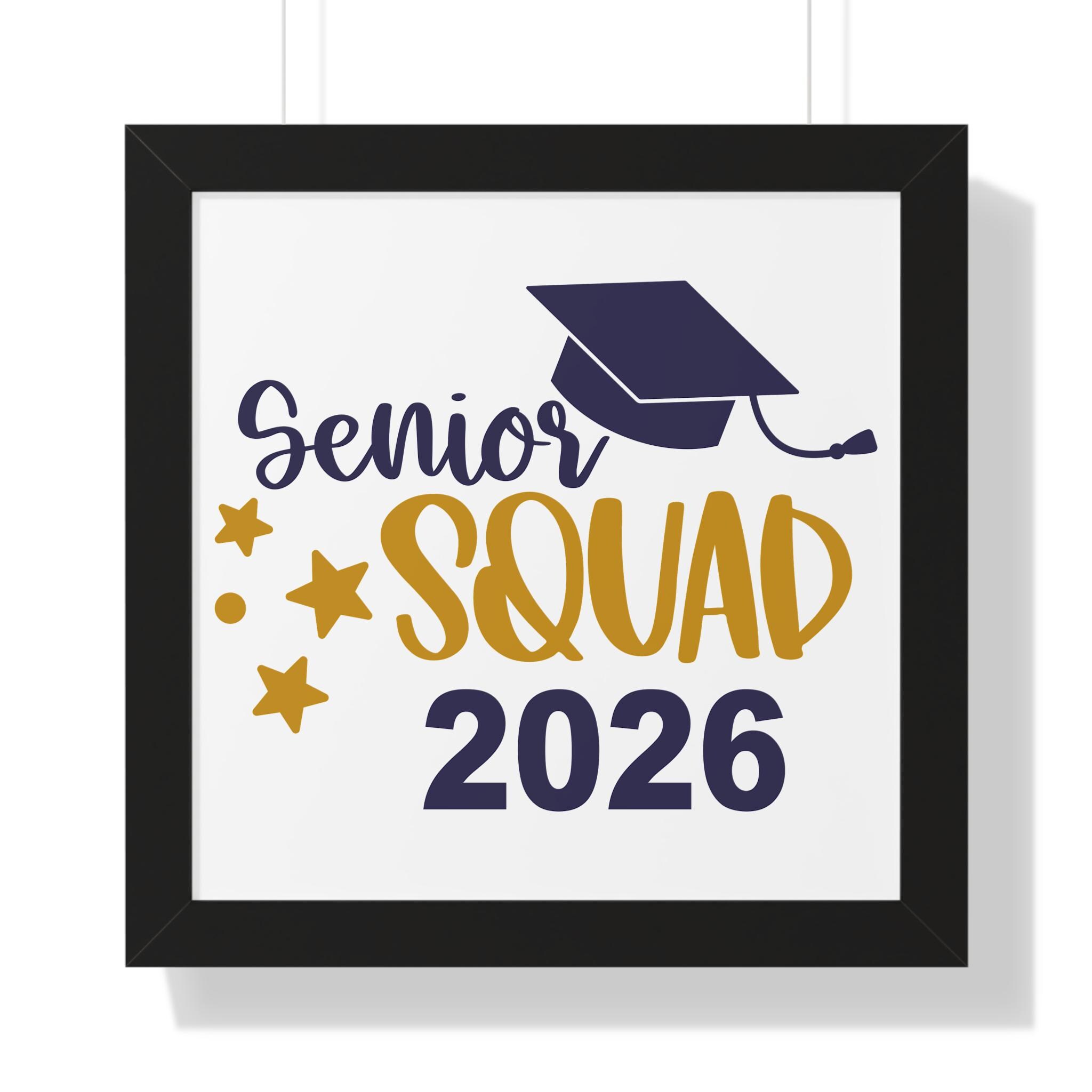Graduation 2026 Clipart Navy Blue Gold PNG SVG Digital Download Class ...