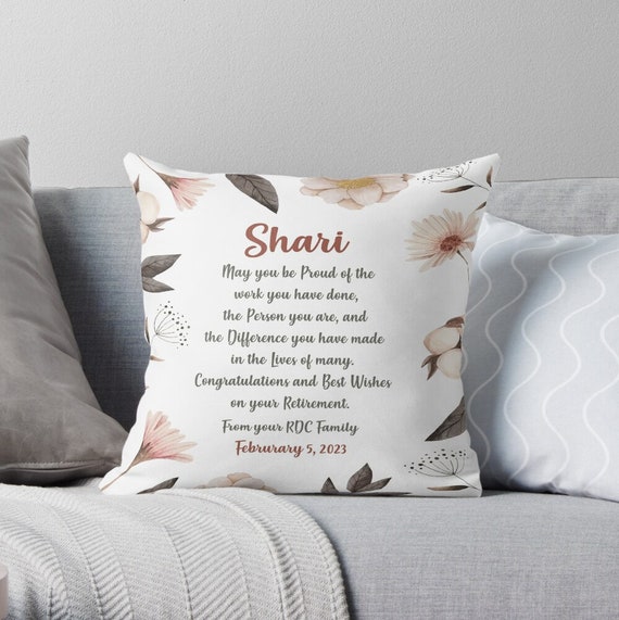 Retirement Pillow Retirement Gifts for Women Coworker the 