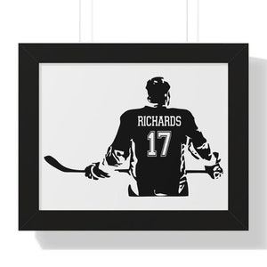 hockey player name and number personalized digital print hockey printable hockey team personalized son grandson hockey print