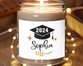 graduation 2024 gifts for her personalized graduation gifts candle for granddaughter daughter custom graduation gifts friend personalized