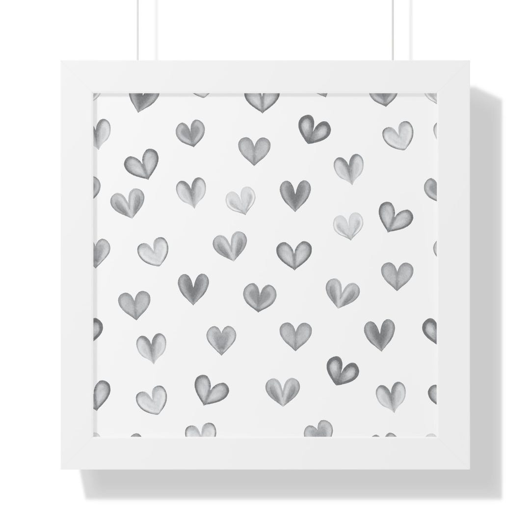 Grey Heart Pattern Printable Png Jpg File Digital Download File Digital ...