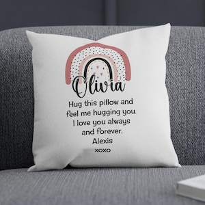 sister gifts from sister personalized sister pillow rainbow customizable best sister gift from brother from sister inspirational love