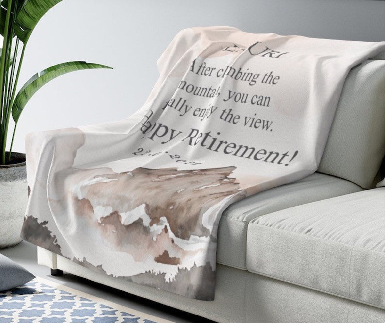 Retirement Blanket Personalized Retirement Blanket custom Etsy