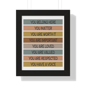 Kids classroom wall art printable positive affirmations digital prints empowering students class reading corner inspirational png