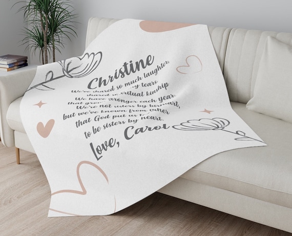 Soul Sister Gifts Personalized Soul Sister Blanket Custom Bonus