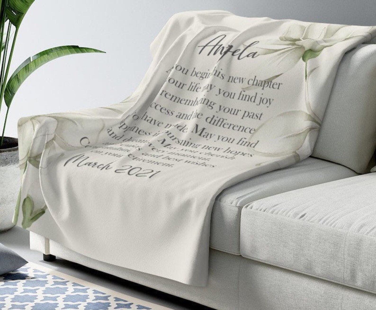 Personalized Retirement Blanket Retirement Blanket Custom Etsy