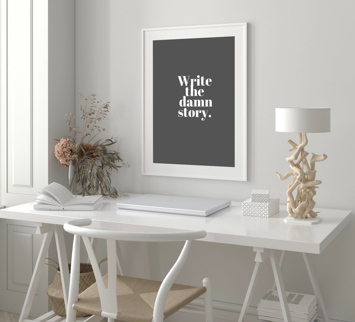 Author wall art printable wall art writer gift author wall | Etsy