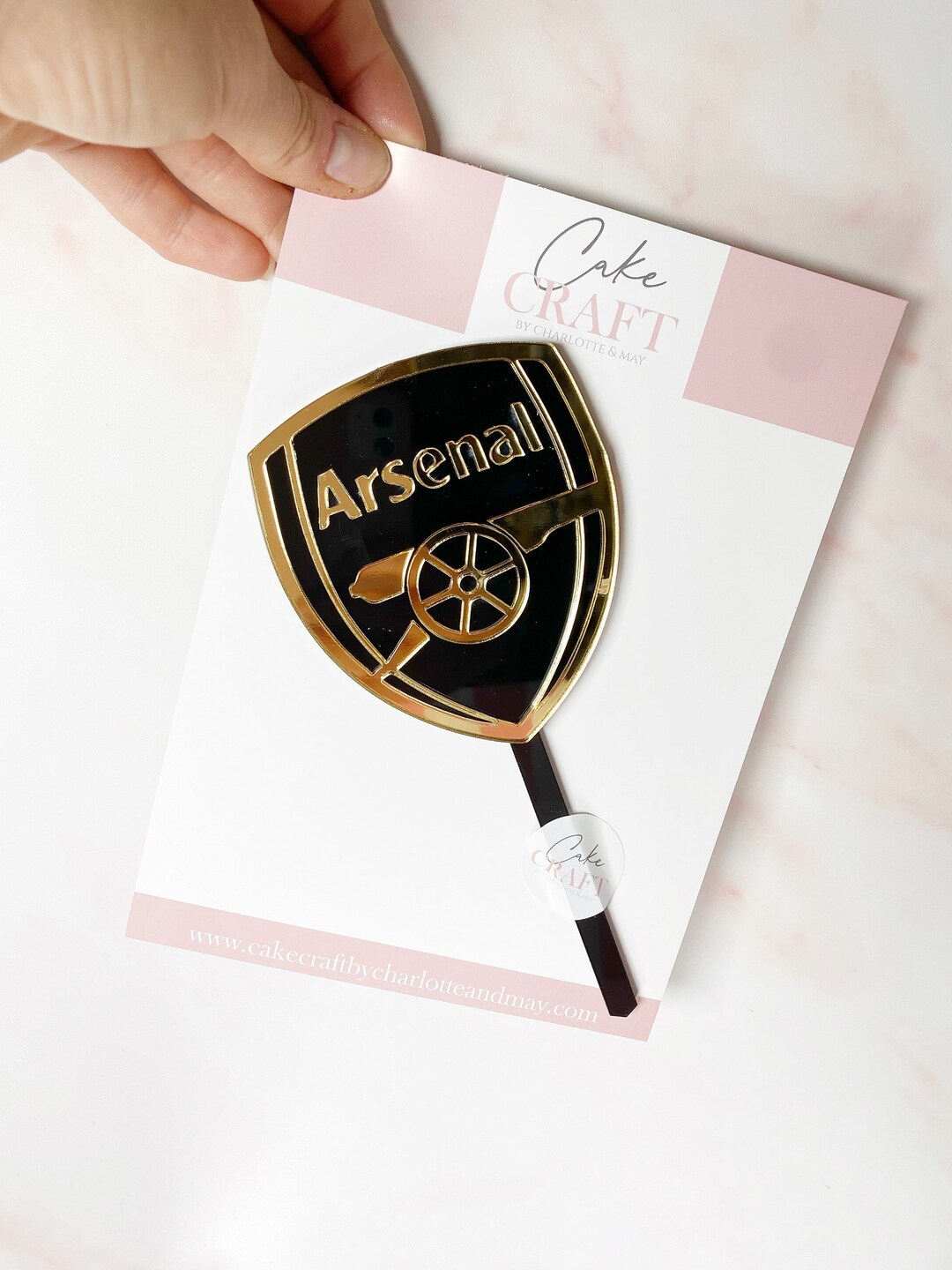Arsenal Cake Topper Acrylic Arsenal Cake Topper Arsenal - Etsy