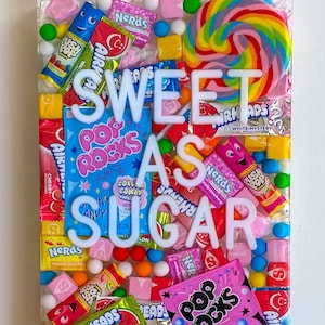 Candy Wall Art, Custom Order 18”x9” Resin Candy Art