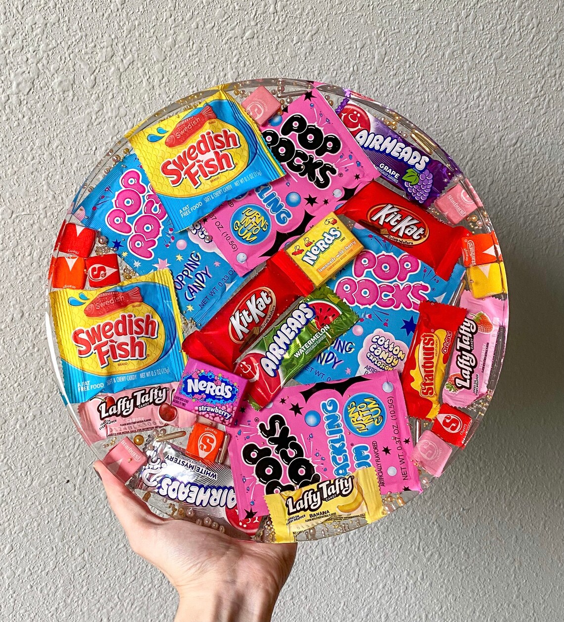 Resin Candy Wall Art 12 Round Ready to Ship & Hang | Etsy