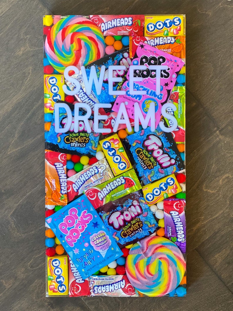 Candy Wall Art Custom Order 18x9 Resin Candy Art Etsy