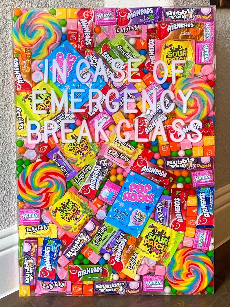 Custom Candy Wall Art Resin Large Etsy
