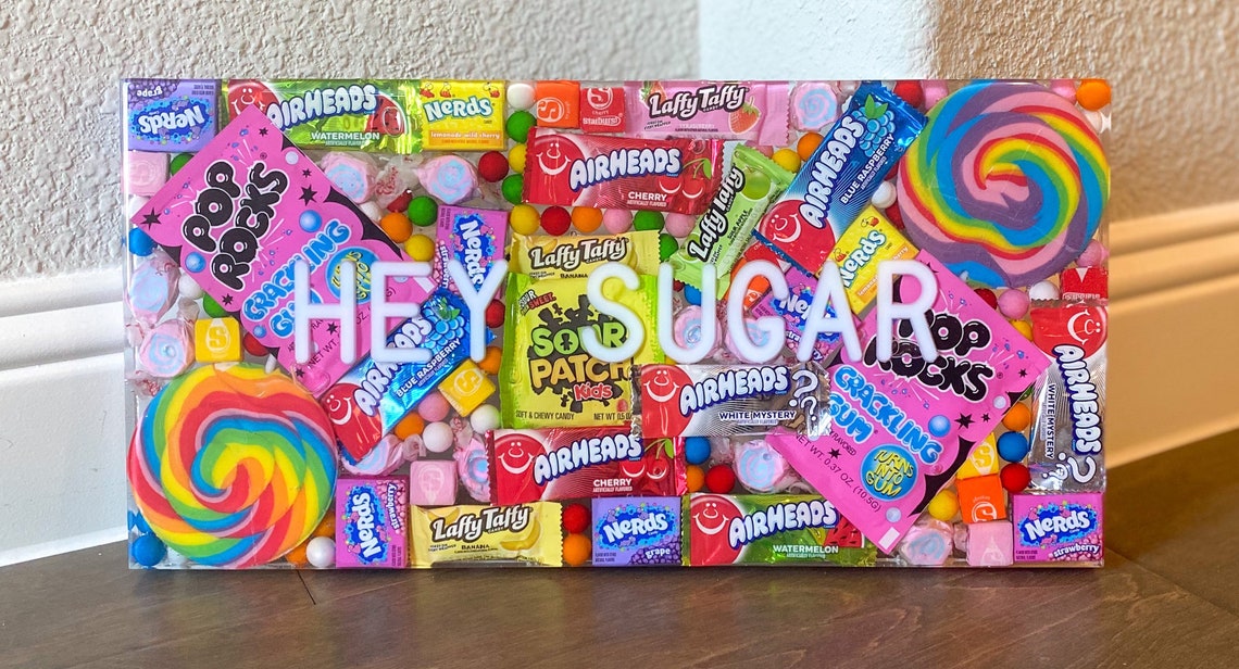 Candy Wall Art Custom Order 18x9 Resin Candy Art Etsy
