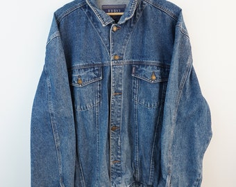 Vintage Denim Jeans Jacke Größe XL