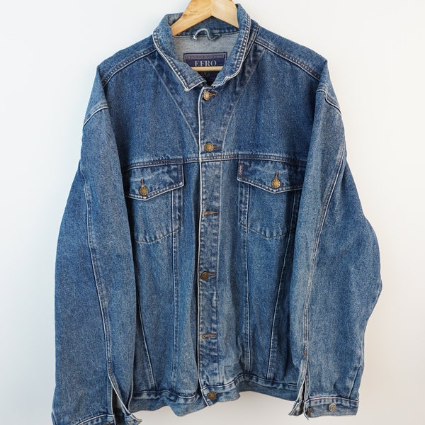 Vintage Denim Jeans Jacke Größe XL