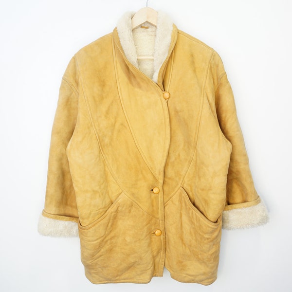 Vintage Real Sheepskin Coat Size M