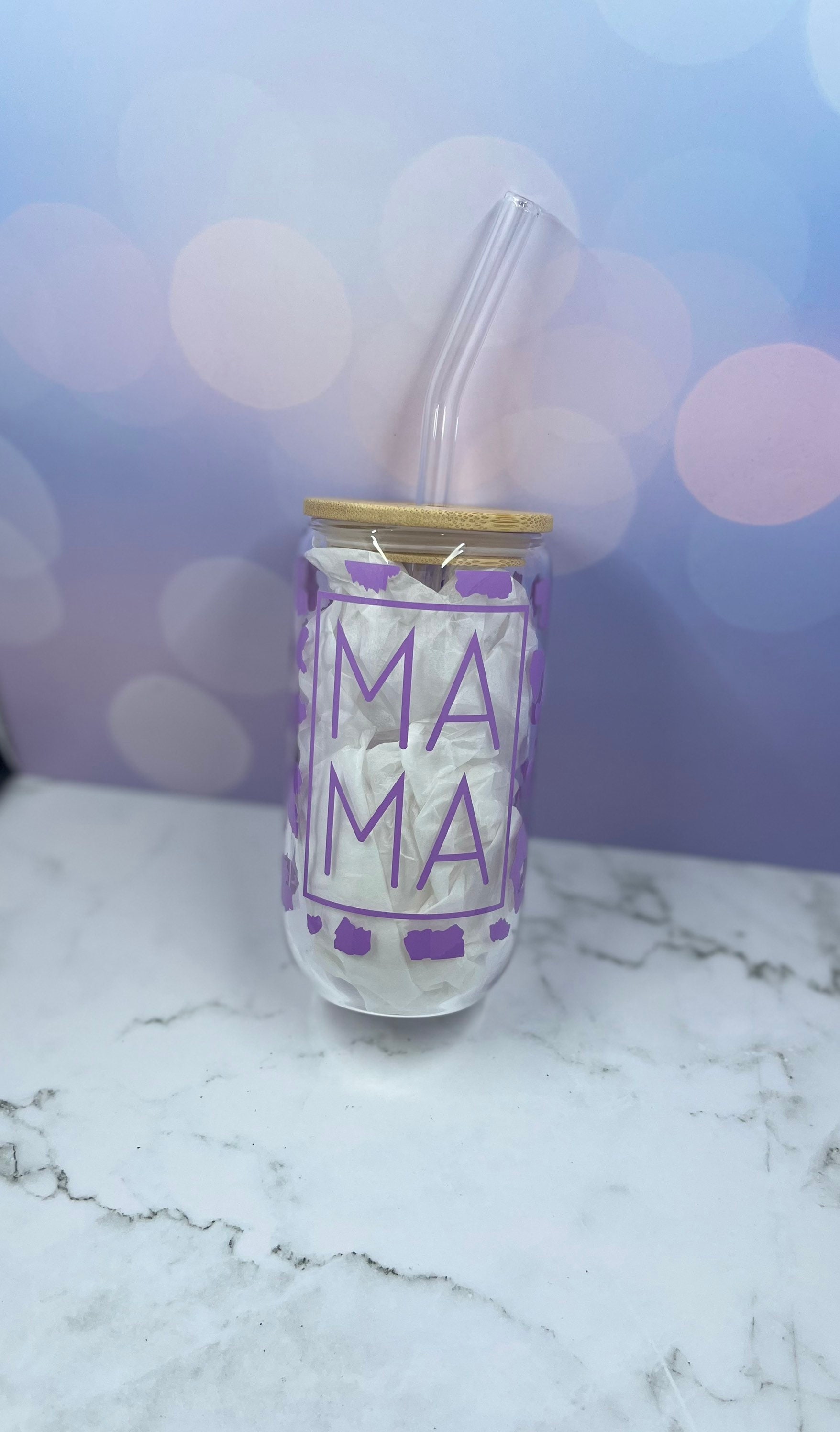 Mama Leopard Glass Cup ~ Libbey Glass Can ~ 16 oz ~ Cheetah Print ~ Ma –  LoveEverAfterDesign