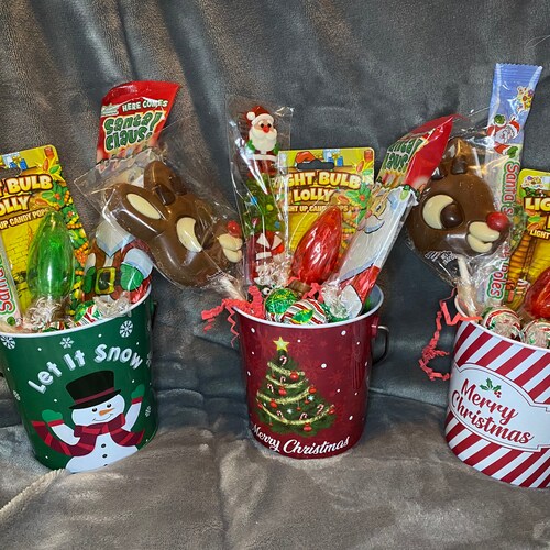 Christmas Mini Gift Bucket / Holiday Gift Basket Etsy