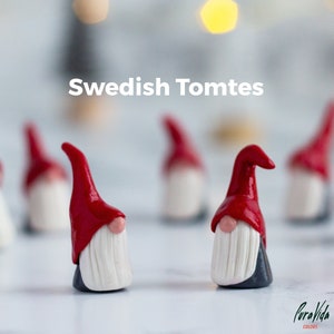 Zwergenzwerg, schwedisch Tomte, norwegischer Nisse, Polymer Clay