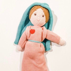 Blessed Mother Knit Doll | Mary Doll | Mary on the Mantle | Our Lady of Grace Doll | Catholic Doll | Holy Family | Mother Mary