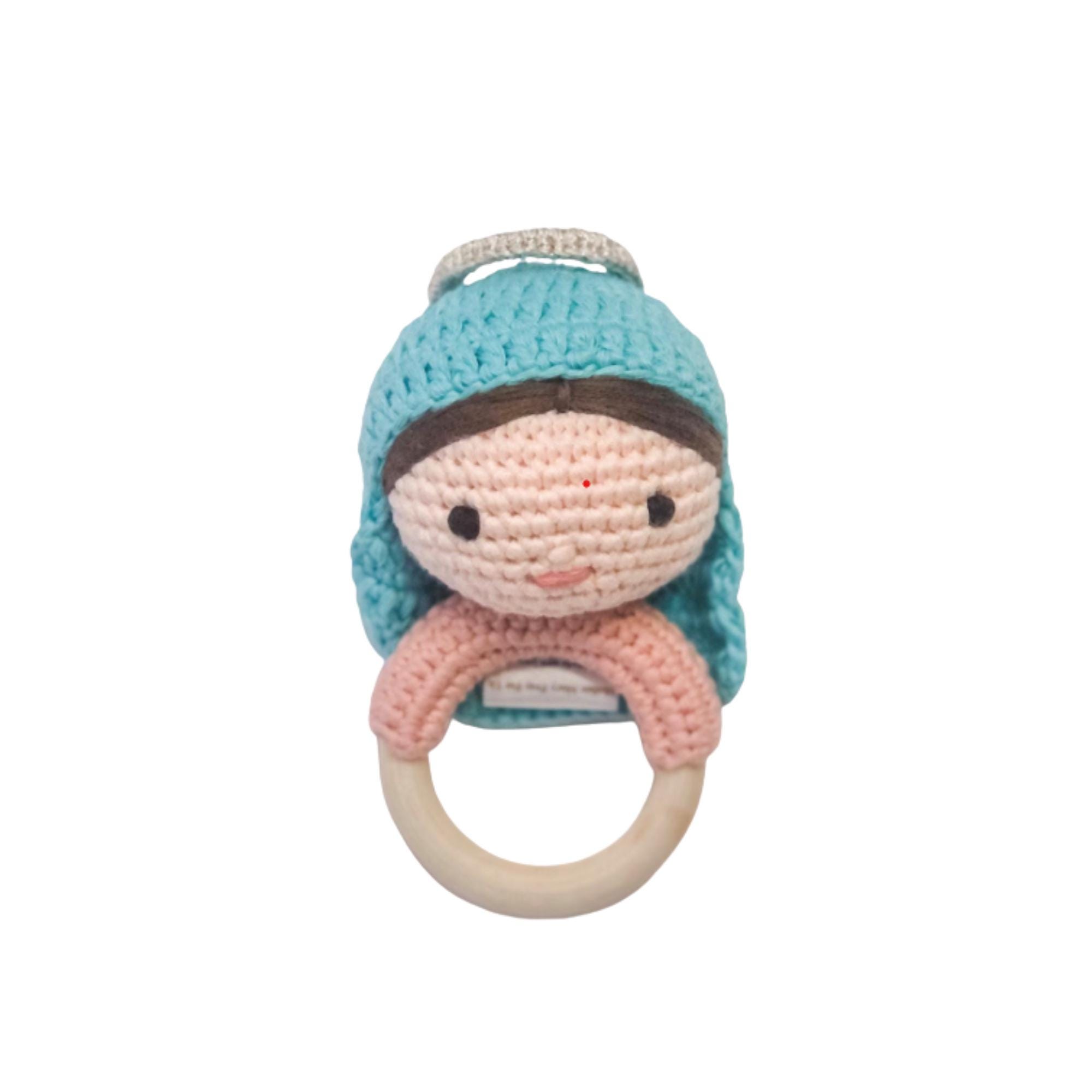 Blessed Mother Baby Rattle-handmade Pima Cotton - Etsy