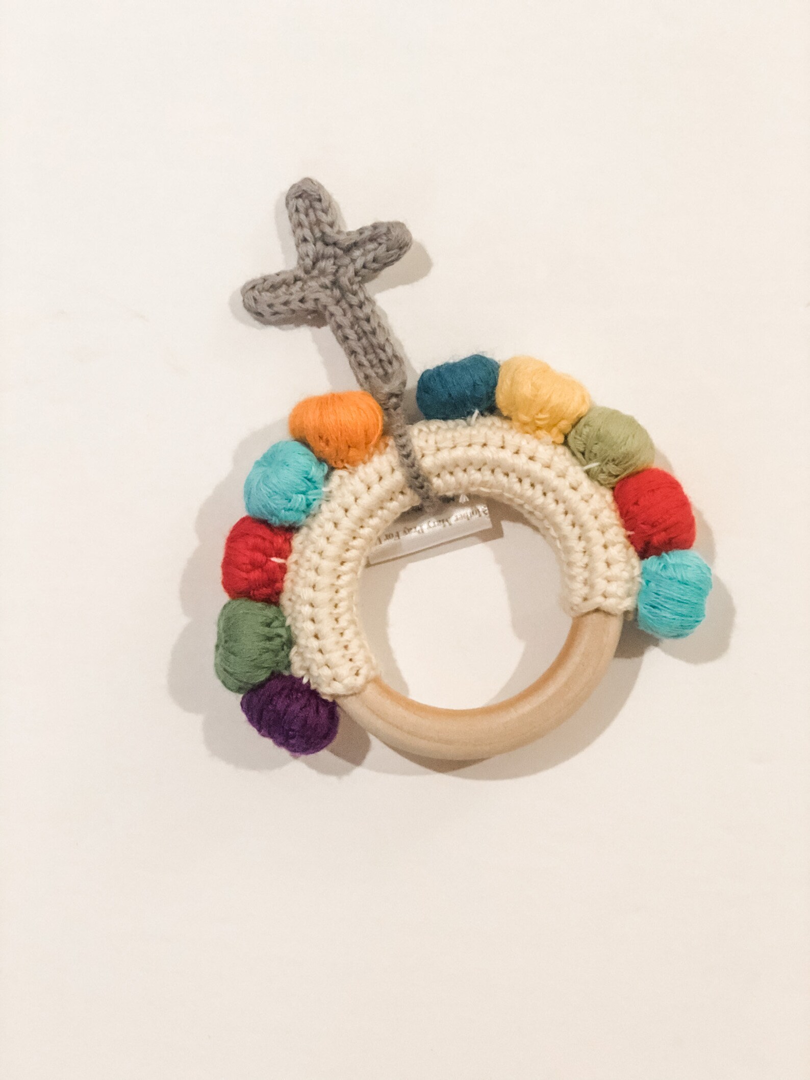 Baby Rosary Teether Rosary Hand knit teether rosary Etsy