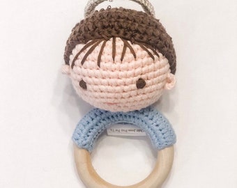 Child Jesus Baby Rattle-Handmade Pima Cotton