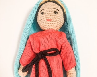 Unsere Liebe Frau von Guadalupe | Marienpuppe | Gottesmutter | Katholische Spielzeug | Katholische Puppe | Taufgeschenk | Maria auf dem Mantelmantel