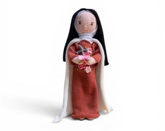 Handmade St. Therese Doll | Catholic Gift, Organic Cotton