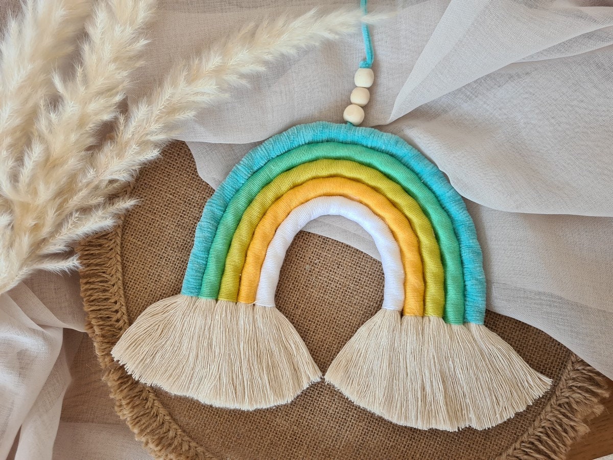 En Stock Arc-En-Ciel en Macramé