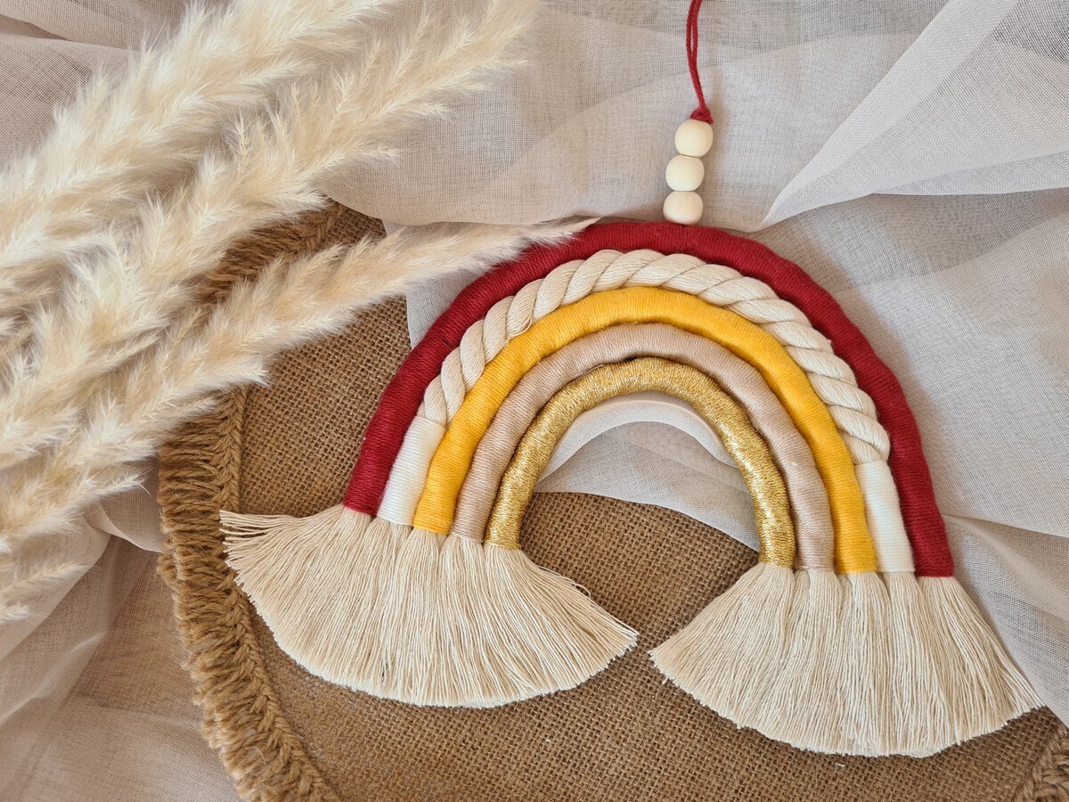 En Stock Arc-En-Ciel en Macramé