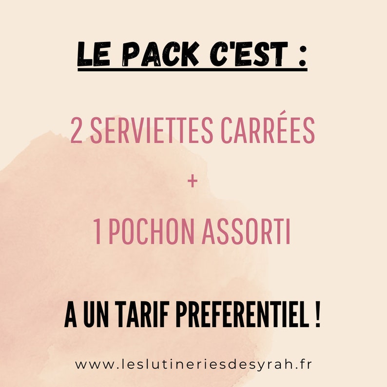 PACK ECOLE Serviette de table et pochon assorti image 4