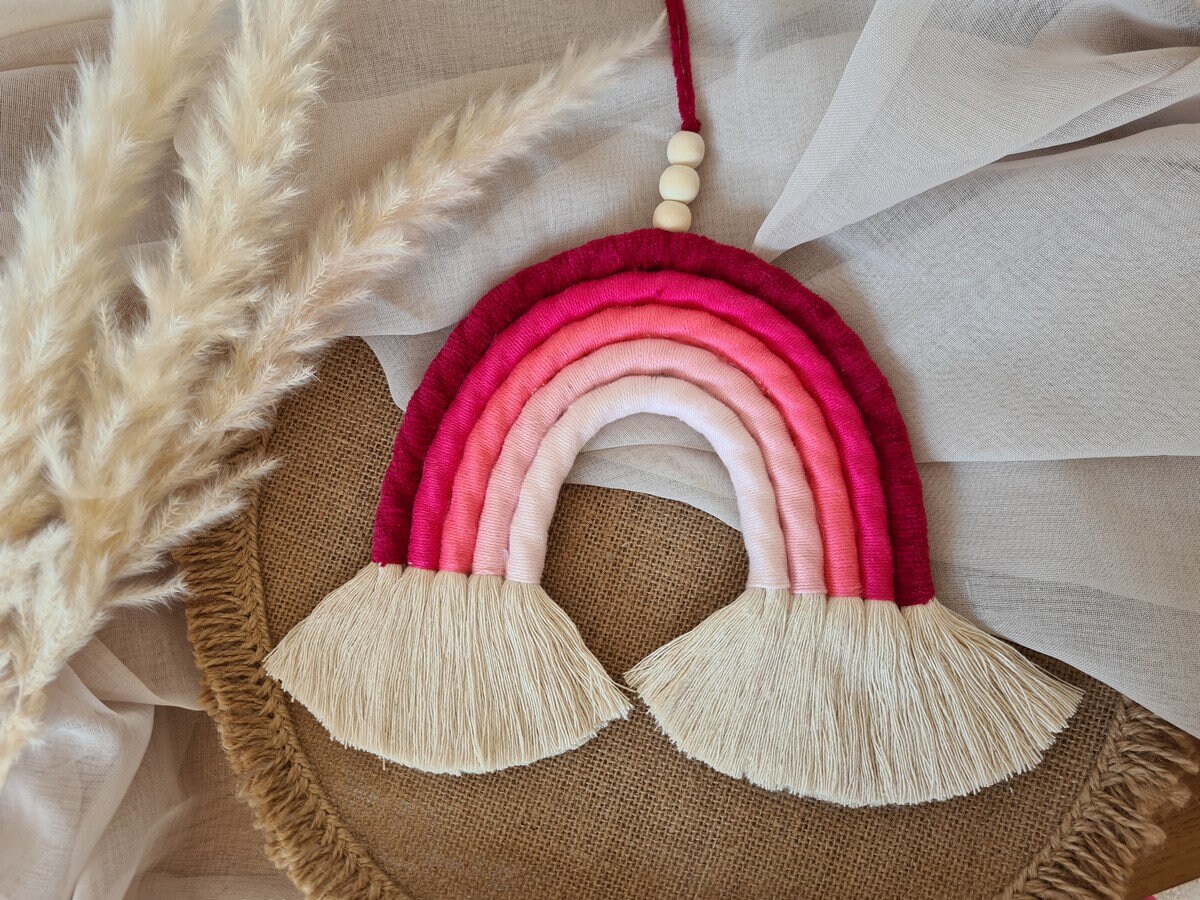 En Stock Arc-En-Ciel en Macramé