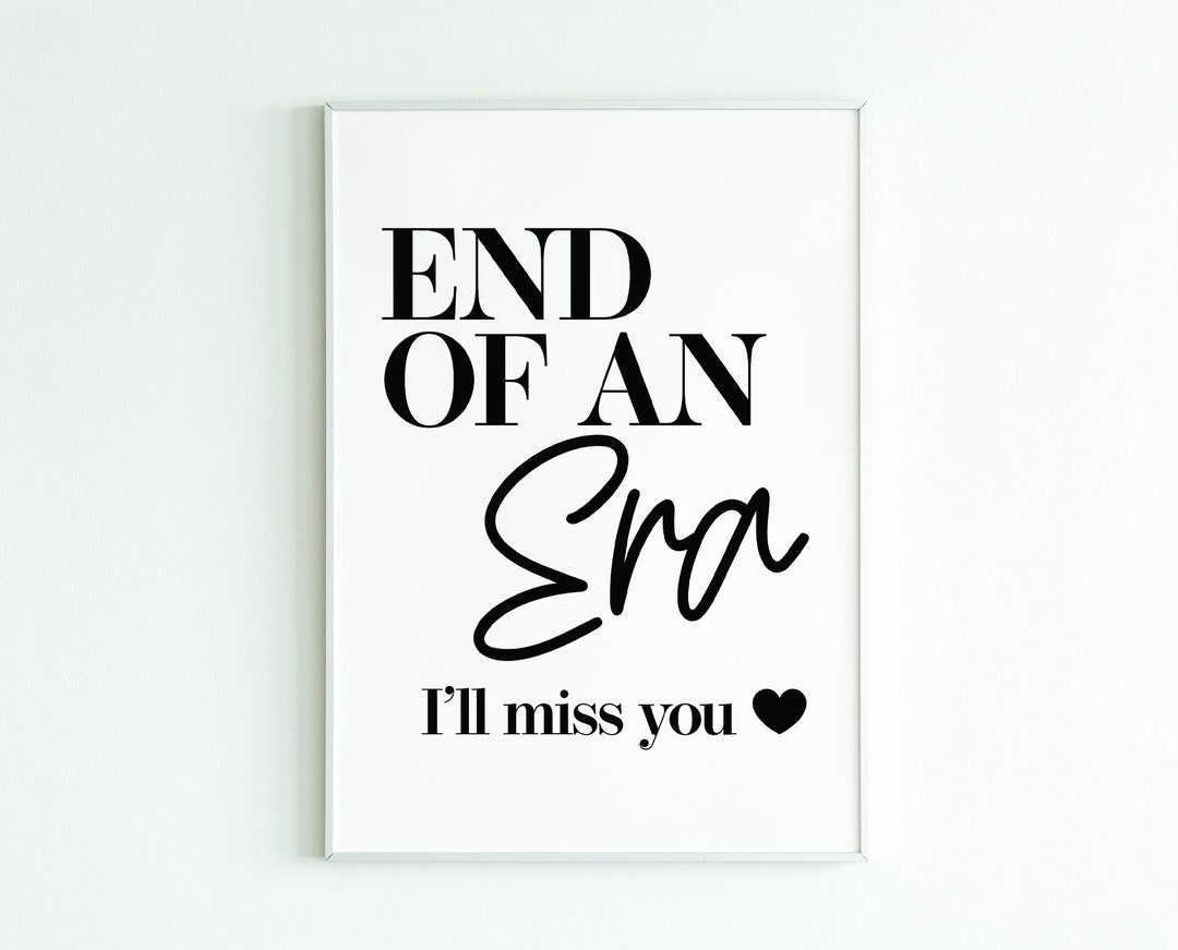 I'll Miss You Print, Leaving Gift Work Colleague, Farewell Gift for