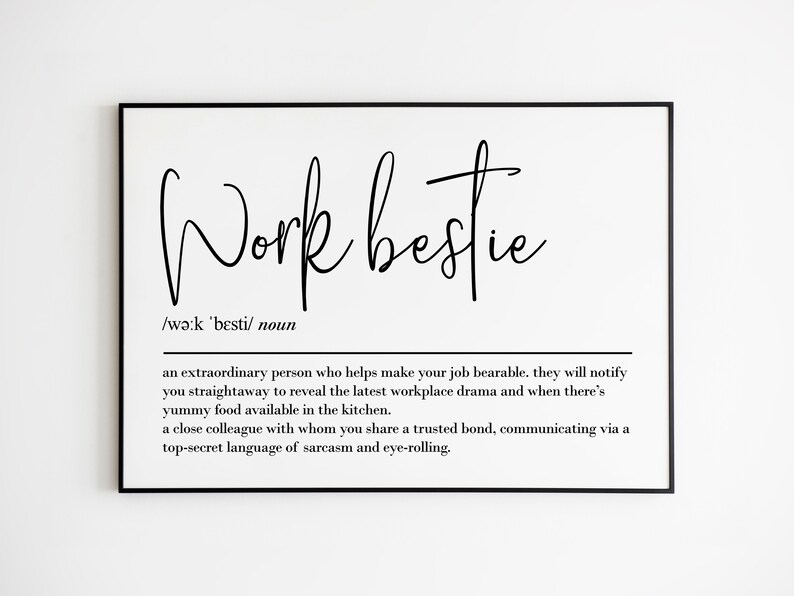 Work Bestie Gift Leaving a Job Leaving Gift Coworker Gift Etsy UK