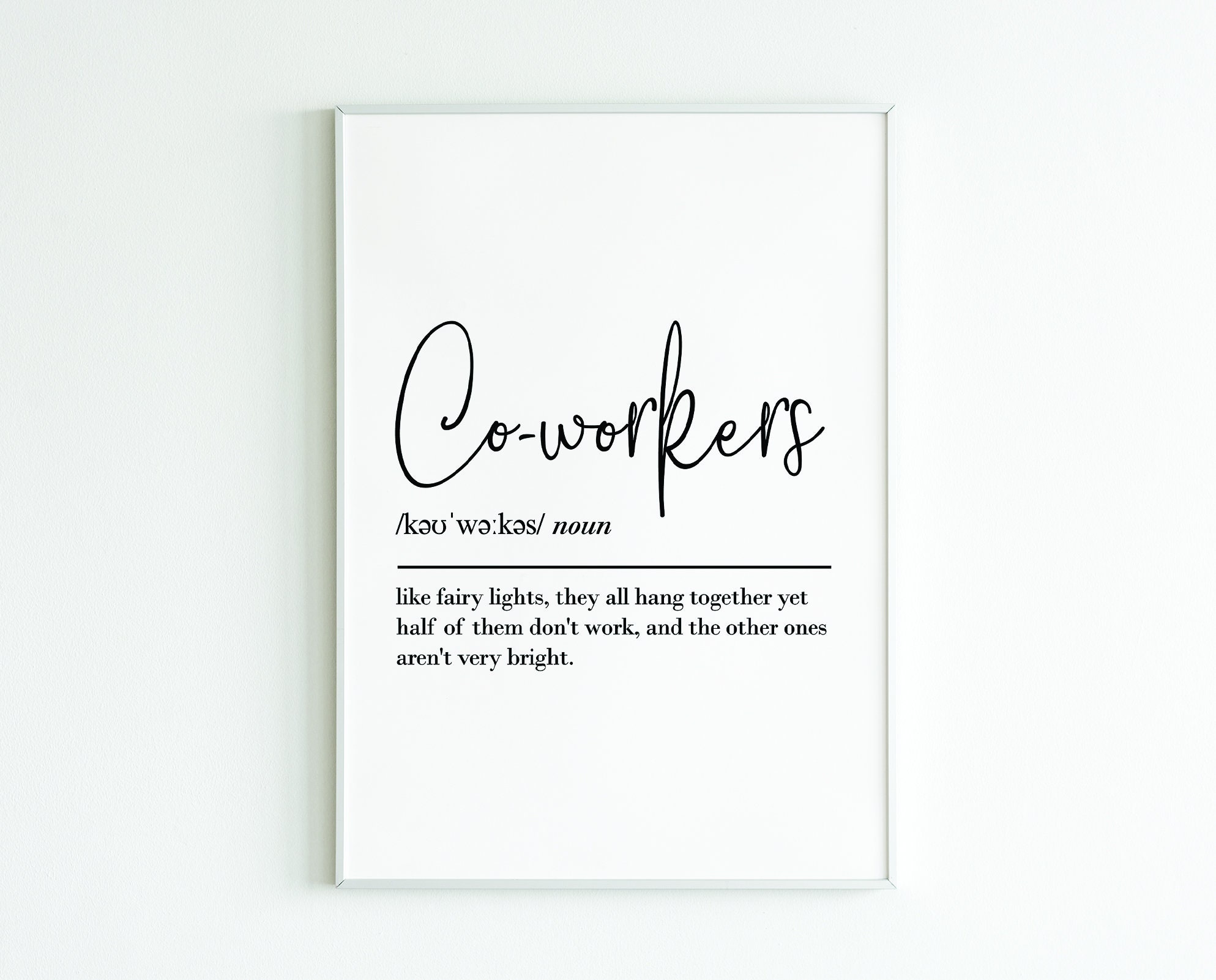 Coworker definition print work colleague gift leaving gift Etsy