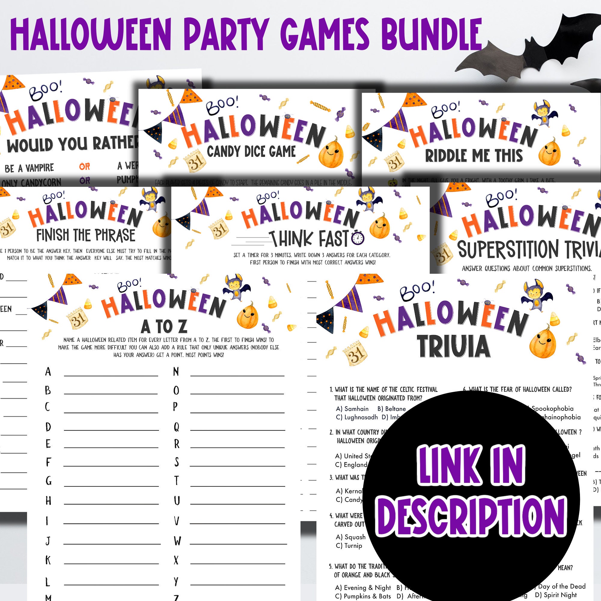 Left Right Halloween Printable | Halloween Left Right Game | Pass the ...