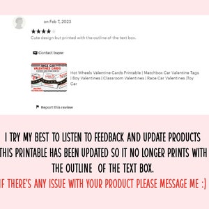 response to a review and update of product
