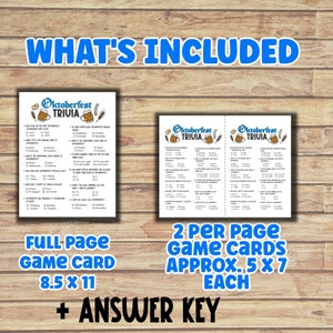 Oktoberfest Trivia | Oktoberfest Games | Beer Festival Game ...