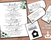 Housewarming Printable Home Blessing Bread Salt Wine New - Etsy Canada