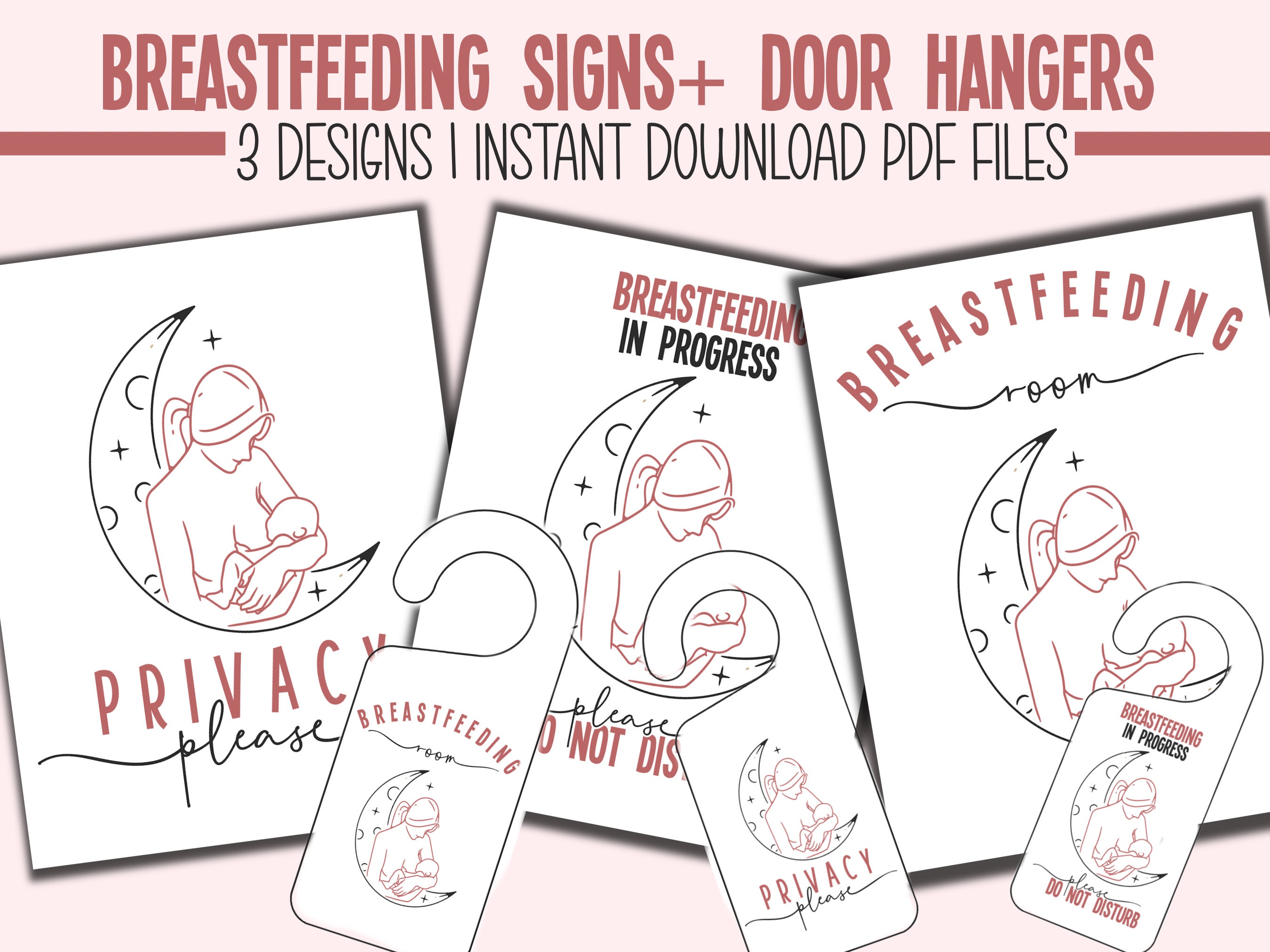 Breastfeeding sign printable for work office nursing privacy please