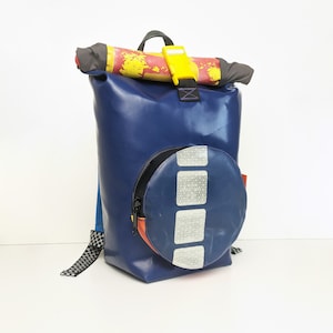 Mochila infantil de lona reciclada para crianças de 3 a 6 anos