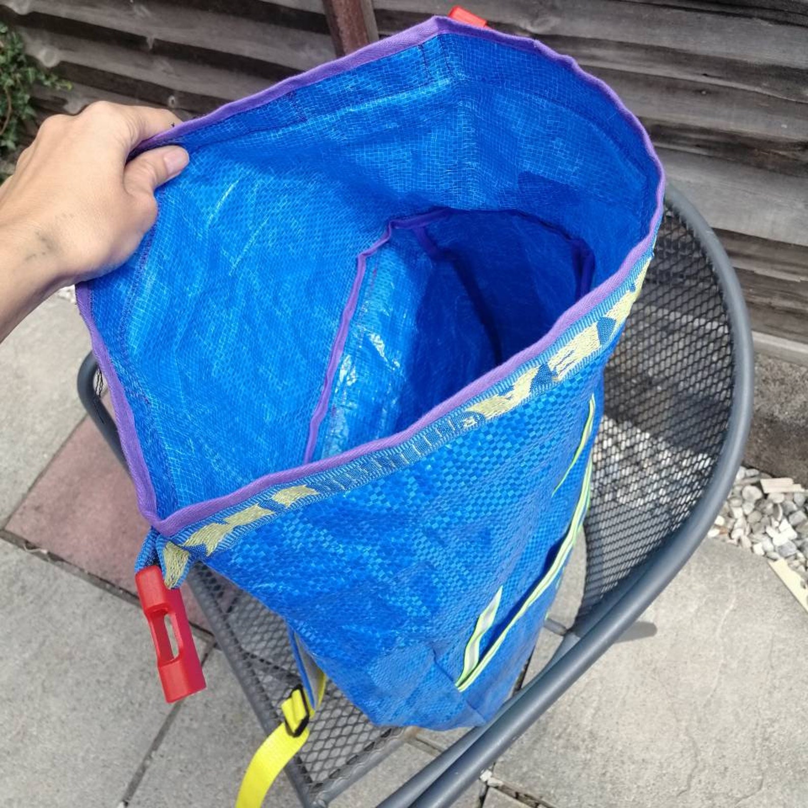 Rolltop waterproof rucksack backpack recycled ikea Etsy