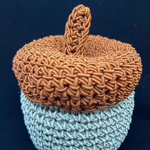 Handmade Crochet Acorn – Textured Fall Decor – Rustic Autumn Accent – Ready to Ship