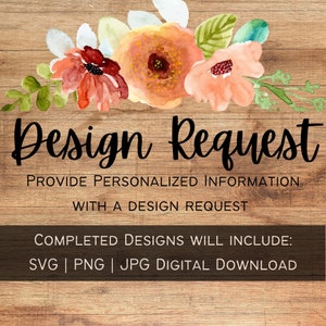 Ontwerpverzoek om op te nemen | SVG, PNG, JPG | Digitaal downloaden