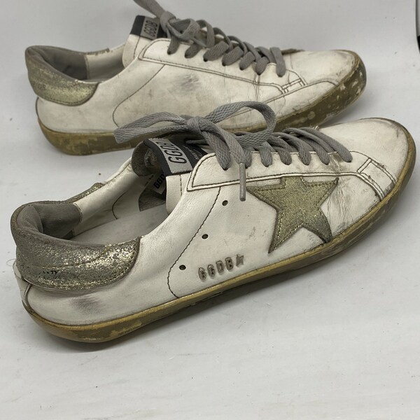 ggdb superstar GOLDEN GOOSE Deluxe Brand white grey ggdb superstar leather  size 41