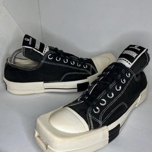 Rick owens x converse TURBOBRK drkshdw black size 9