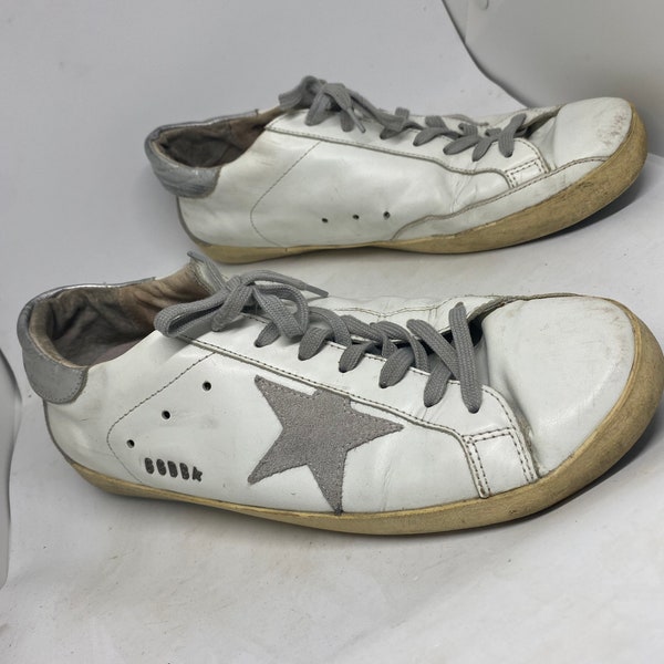 ggdb superstar GOLDEN GOOSE Deluxe Brand trending white silver ggdb superstar leather size 43 men or us 10