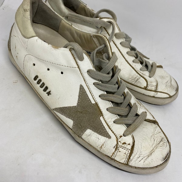 GOLDEN GOOSE Deluxe Brand trending silver black ggdb superstar leather size 39 women or us9