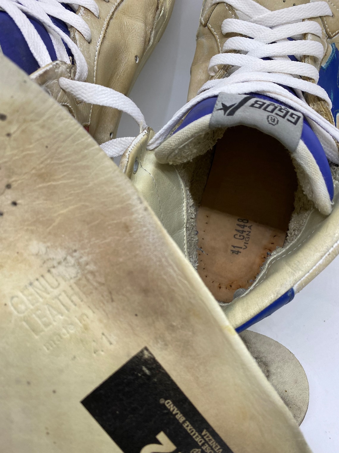 GOLDEN GOOSE Vce 2.12 Ggdb Sneakers Size 41 or Us 11 - Etsy